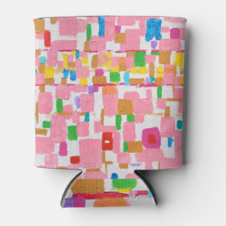 Acrylic Colour Brush: White Canvas Can Cooler