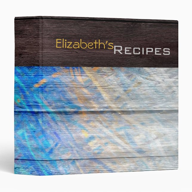 Acrylic Coloured Modern Wood #2 Binder (Front/Spine)
