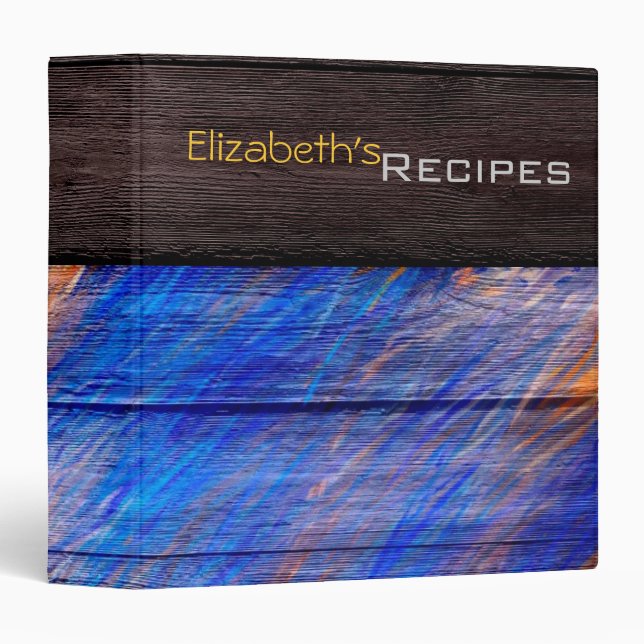 Acrylic Coloured Wood Modern Binder (Front/Spine)