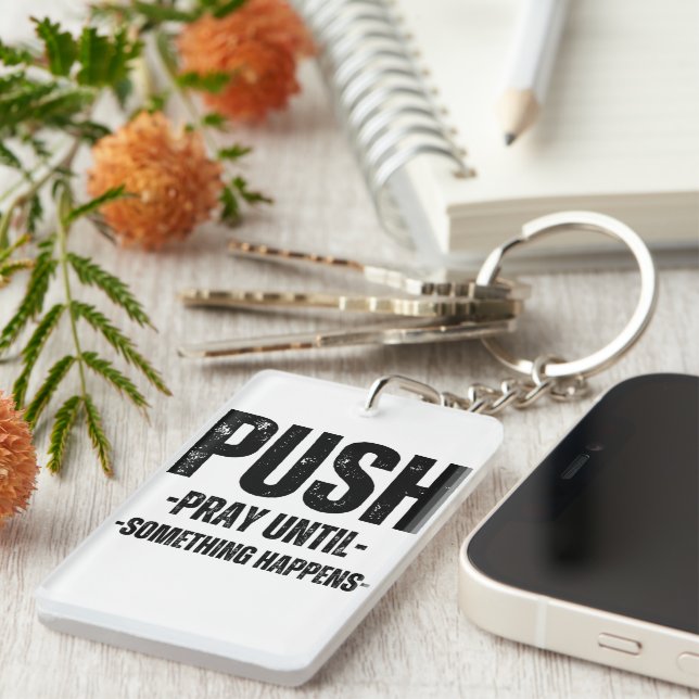acrylic customized key chain motivational (Front Right)
