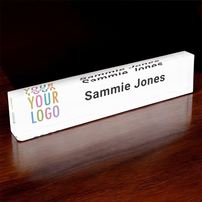 Acrylic Desk Name Plate Business Logo Professional (MISOOK Acrylic Name Plate with Logo)