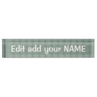 Acrylic Desk Nameplate NAME, title, logo design