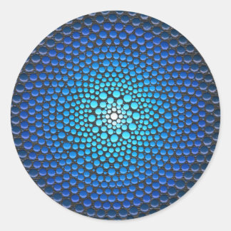 Acrylic Dot Mandala Classic Round Sticker