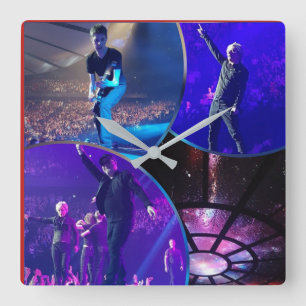 ACRYLIC INDOCHINA ORLOGY SQUARE WALL CLOCK