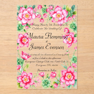 Acrylic Invitation