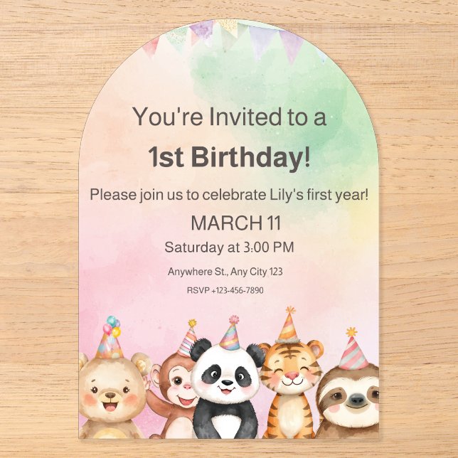 Acrylic Invitation (Front)