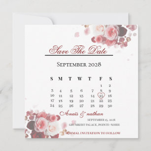 Acrylic Invitation save the date 