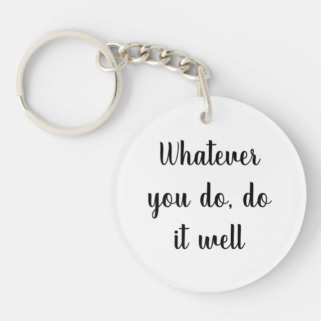 Acrylic Key-chain,Short Quotes key-chain (Devant)
