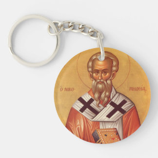 Acrylic Key Ring orthodox icon saint Nicholas