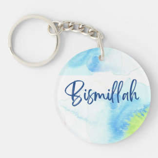 Acrylic Keychain by Rand - Bismillah Blue