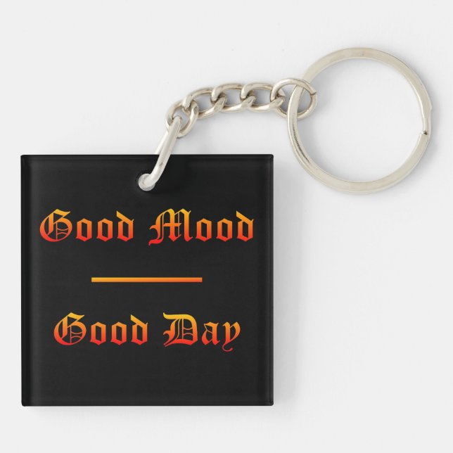 Acrylic Keychain | Good Mood - Good Day (Back)