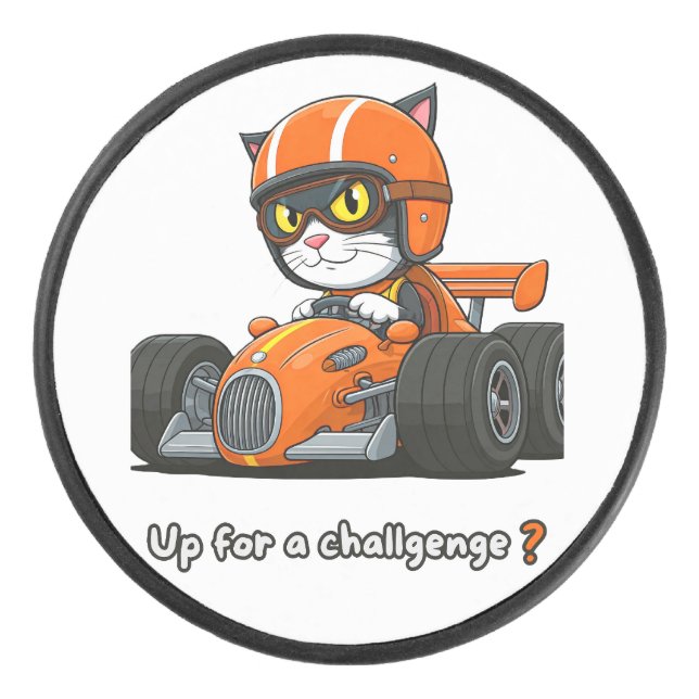 Acrylic Keychain Hockey Puck (Front)