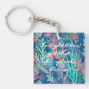 Acrylic keychain in stylish graphic