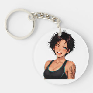 Acrylic Keychain Manga Gym Girl