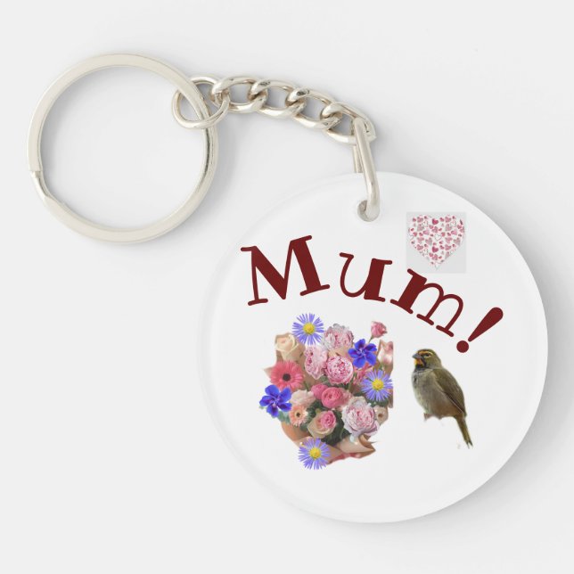 Acrylic Keychain Mom! (Front)