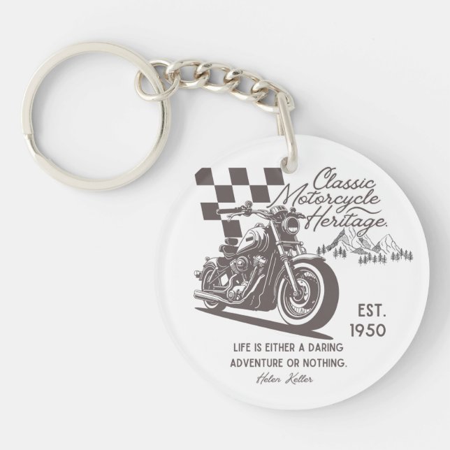 Acrylic keychain/motorcycle keychain  (Front)