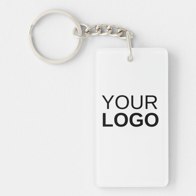 Acrylic Keychain, Rectangle (double-sided) Keychai Keychain (Front)