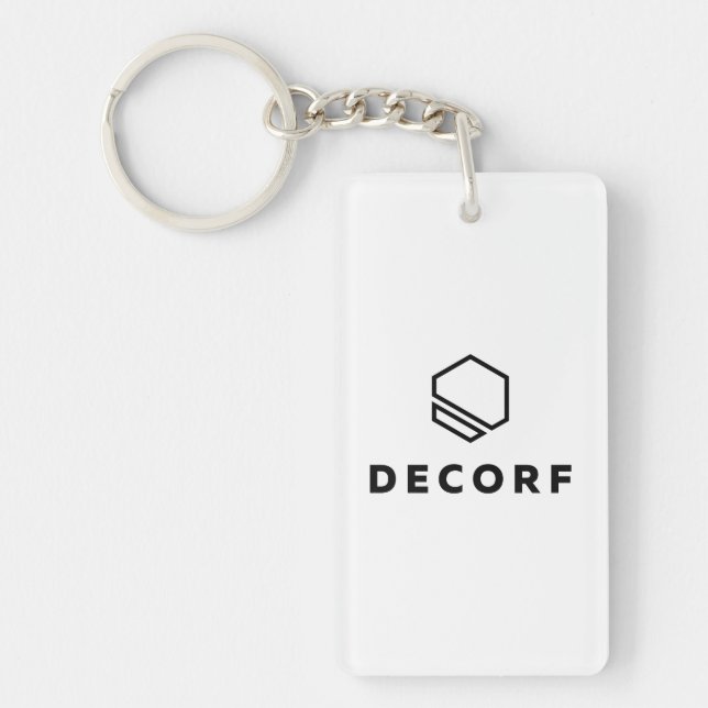Acrylic Keychain, Rectangle (double-sided) Keychain (Front)