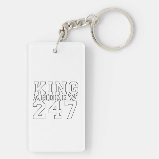 Acrylic Keychain, Rectangle (double-sided) Keychain (Back)