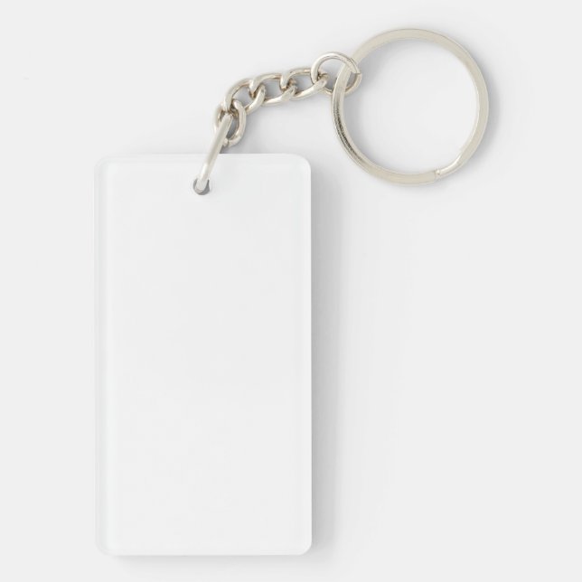 Acrylic Keychain, Rectangle (double-sided) Keychain (Back)