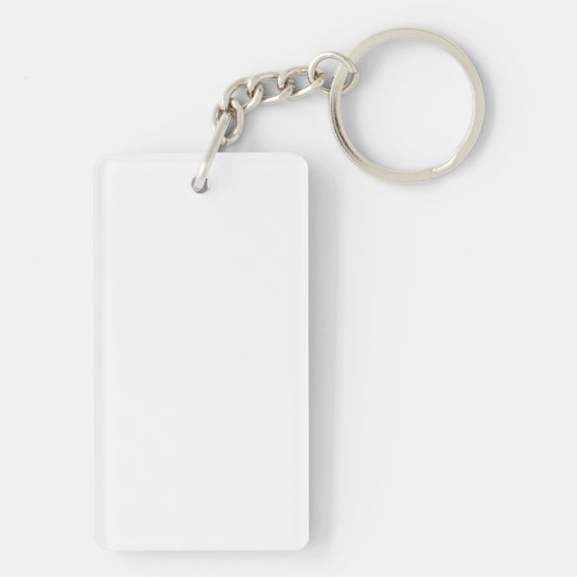Acrylic Keychain, Rectangle (double-sided) Keychain (Back)
