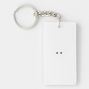 Acrylic Keychain, Rectangle (double-sided) Keychain