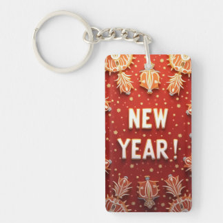 Acrylic Keychain, Rectangle (double-sided) Keychain