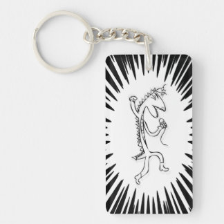 Acrylic Keychain, Rectangle (double-sided) Keychain