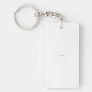 Acrylic Keychain, Rectangle (double-sided) Keychain