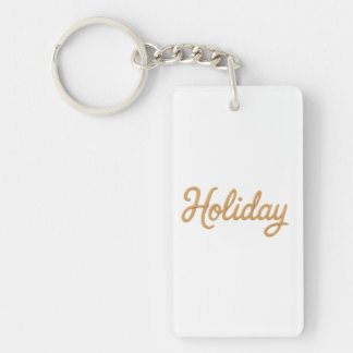 Acrylic Keychain, Rectangle (double-sided) Keychain