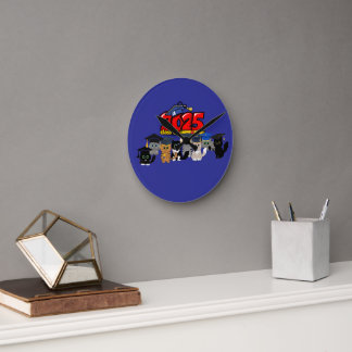 Acrylic Keychain Round Clock