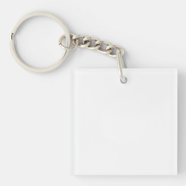 Acrylic Keychain, Square (single-sided) Keychain (Front)