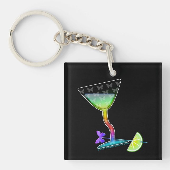 ACRYLIC KEYCHAINS - BUTTERFLY MARTINI (Front)