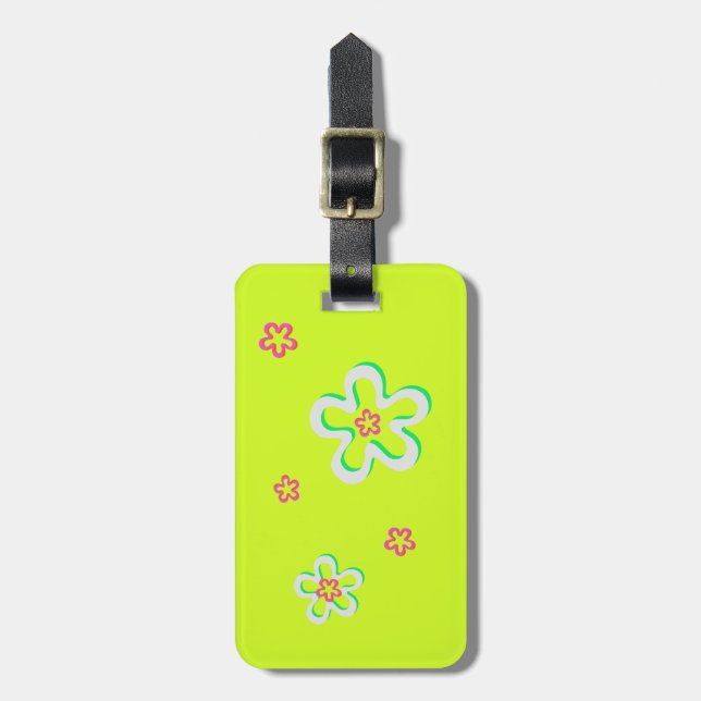 Acrylic Luggage Tag Personalised alphabet bag tag (Front Vertical)