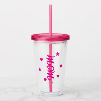 Acrylic Mom Vaso for Mother's Day Acrylic Tumbler