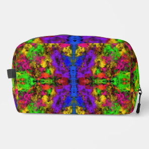 Acrylic Neon Colors Paint Splatter Splash Abstract Dopp Kit