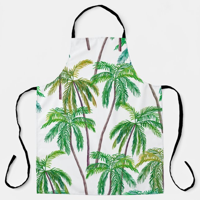 Acrylic Palms: Summer Textile Texture. Apron (Front)