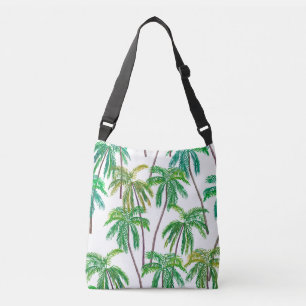 Acrylic Palms: Summer Textile Texture. Crossbody Bag