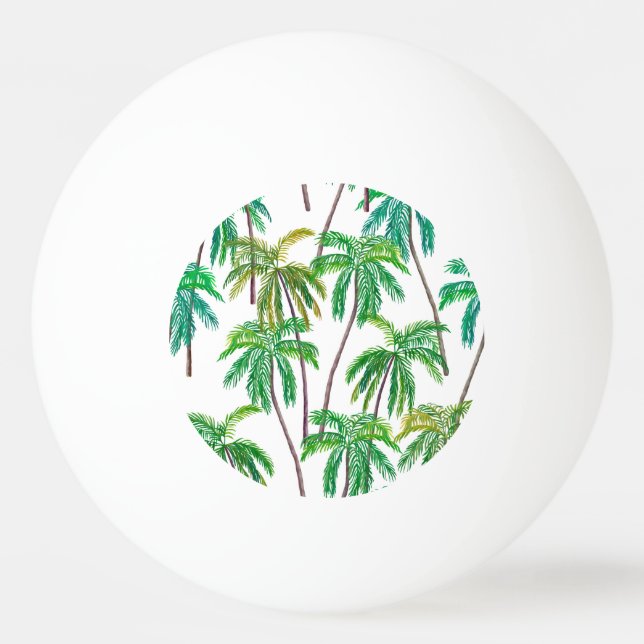 Acrylic Palms: Summer Textile Texture. Ping Pong Ball (Front)