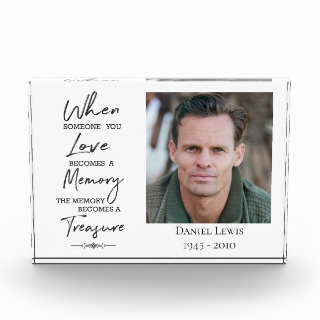 Acrylic Photo Block with Quote: When Someone You L (Front)