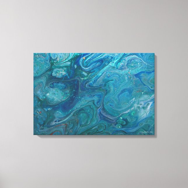 Acrylic Pour Art Canvas (Front)