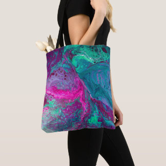 Acrylic pour tote bag