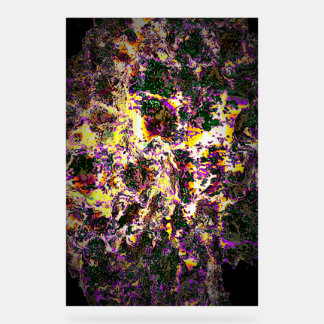 Acrylic psychedelic Gitch Poster