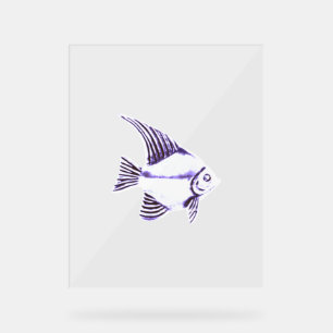 ACRYLIC SIGN FISH DESIGN STYLE 