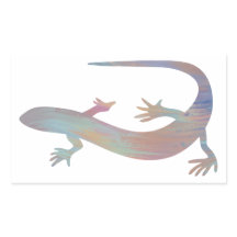 Acrylic-Style Gecko Sticker