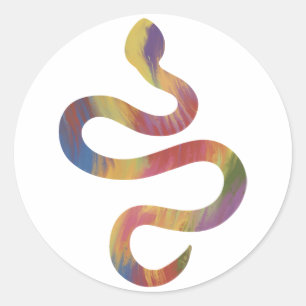 Acrylic-Style Snake Sticker