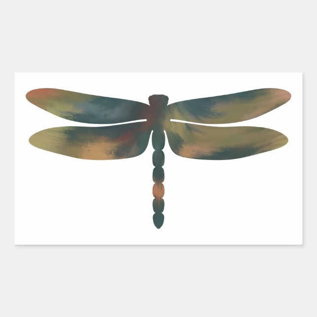 Acrylic-Style Thick Dragonfly Sticker (Front)