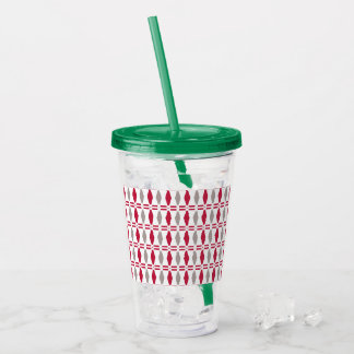 Acrylic tumbler abstract template