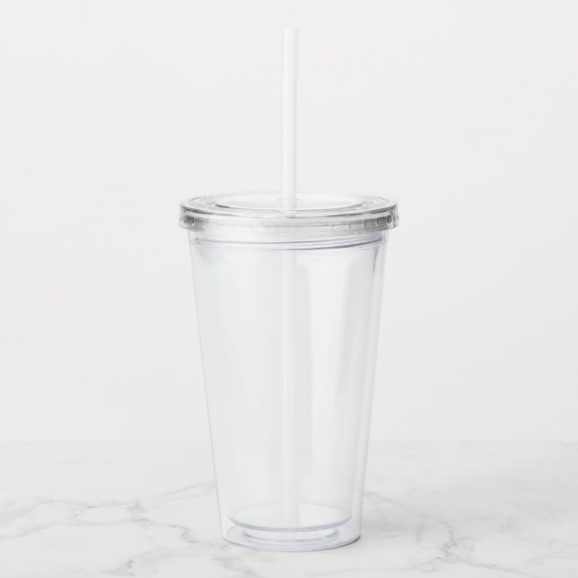 Acrylic Tumbler & Straw (Front)