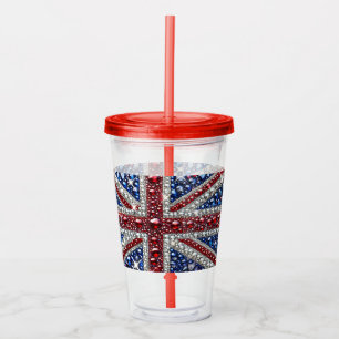 Acrylic Tumbler with British Colours Design